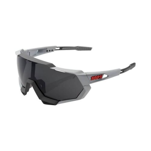 Image of 100% Sportbrille Speedtrap - Soft Tact Stone Grey - Smoke