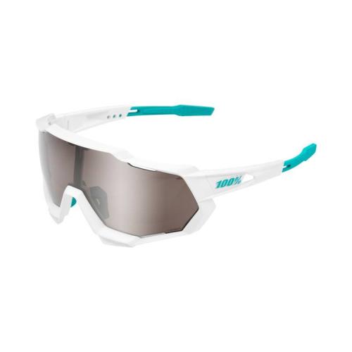 Image of 100% Sportbrille Speedtrap - BORA Hans Grohe white - HiPer Silver Mirror