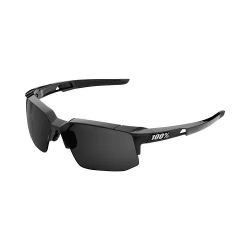 100% Eyewear Speedcoupe - Polished Black - Grey PeakPolar + Klar