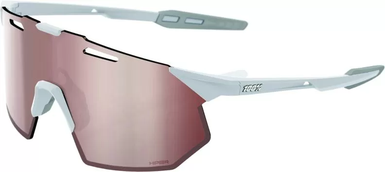 100% Hypercraft SQ - Matte Stone Grey - HiPER Crimson Silver
