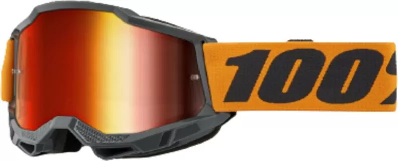 100% ACCURI 2 Goggle Orange - Mirror Red Lens