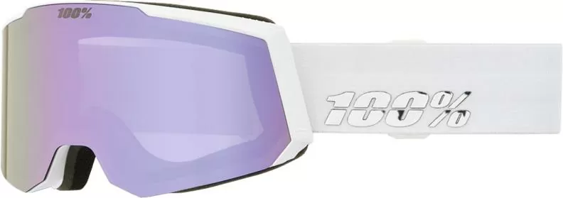 100% SNOWCRAFT S HiPER Goggle White/Lavender - Mirror Lavender Le