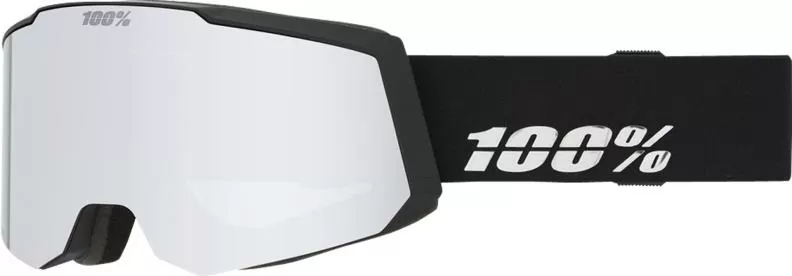 100% SNOWCRAFT S HiPER Goggle Black/Silver - Mirror Silver Lens