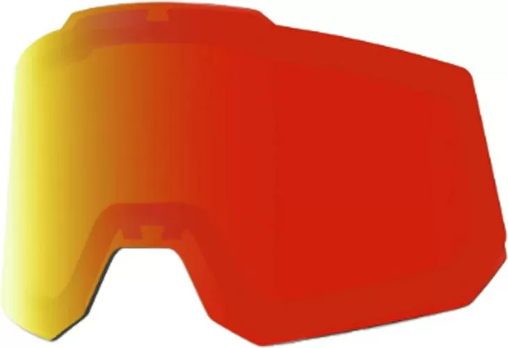 100% Snowcraft Replacement Lens - Hiper Dual Pane Mirror Red Lens