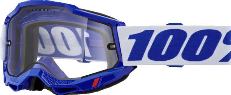 100% Accuri 2 Enduro MTB Goggle Blue - Clear Lens