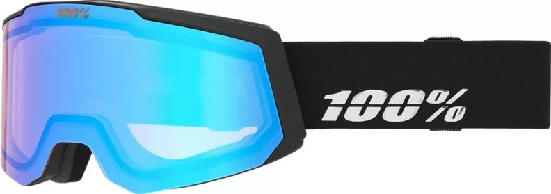 100% SNOWCRAFT S HiPER Goggle Black/Silver - Mirror Silver Lens
