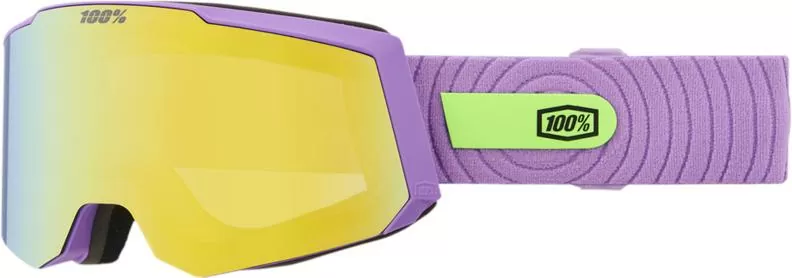 100% Snowcraft S Hiper Goggle Smoothie - Mirror Yellow Gold