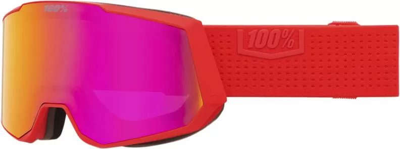 100% Snowcraft XL Hiper Goggle Hiboo - Mirror Dark Red Lens