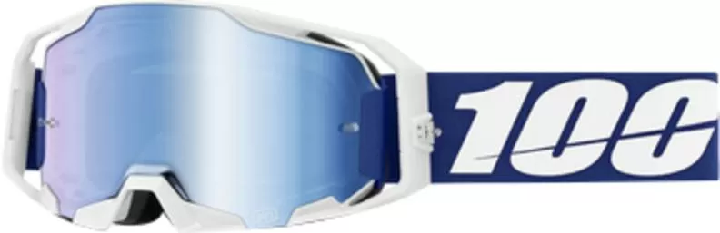100% Armatic Goggle Blue - Mirror Blue Lens
