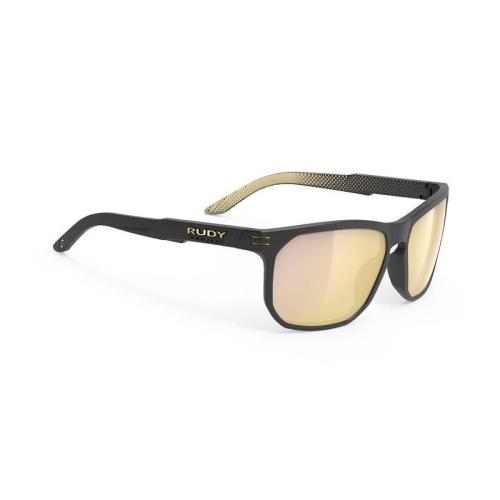 Image of Rudy Project Soundrise Sportbrille - Black Matte Ice Gold Pattern Multilaser Gold