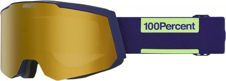 100% Snowcraft S Hiper Goggle Eggplant - Green Mirror Lens