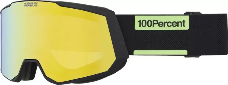 100% Snowcraft XL Hiper Goggle Tab - Mirror black Lens