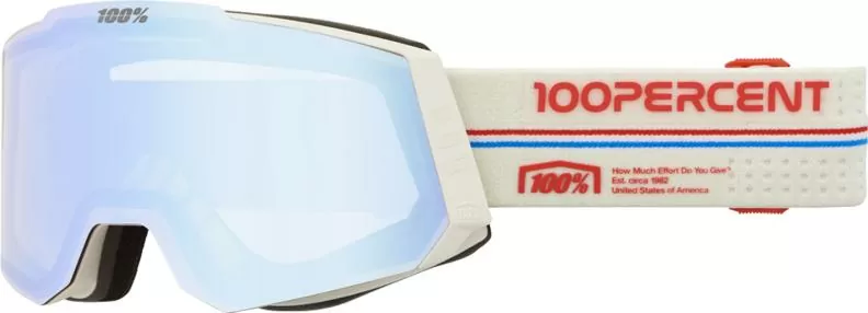 100% Snowcraft Hiper Goggle Launch - Mirror Red Lens