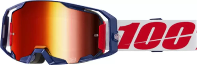 100% Armatic Goggle Mach Z - Mirror Red Lens