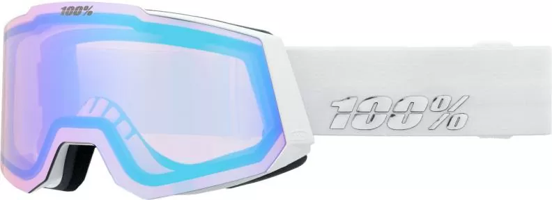 100% Snowcraft Hiper Goggle White/Copper - Mirror Copper Lens
