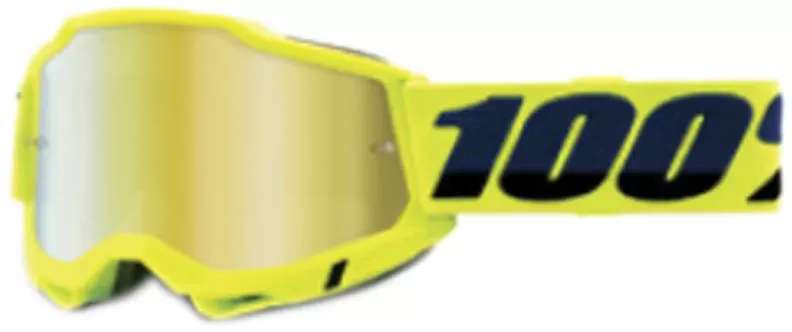100% ACCURI 2 JUNIOR Goggle Neon Yellow - Mirror Silver Lens