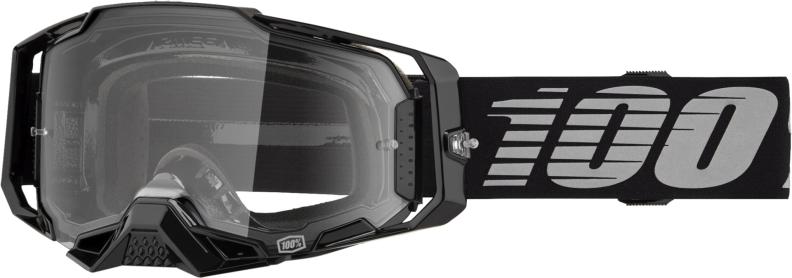 100% Armega Goggle Black - Clear Lens