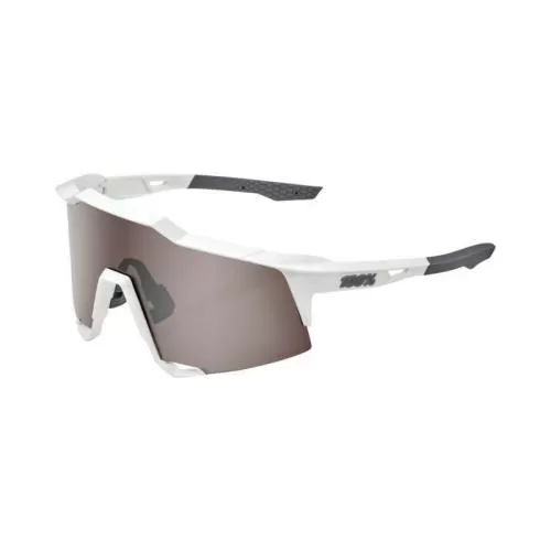 Speedcraft Tall Matte White HiPER Silver Mirror Lens