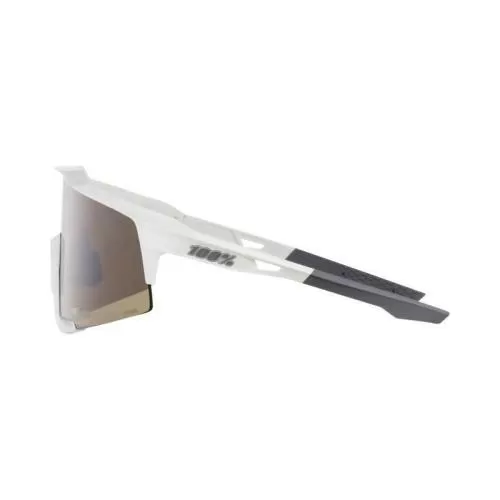 Speedcraft Tall Matte White HiPER Silver Mirror Lens