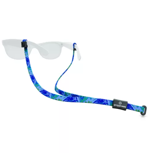 Gogglesoc Palm Leaves Sunnystring BLAU