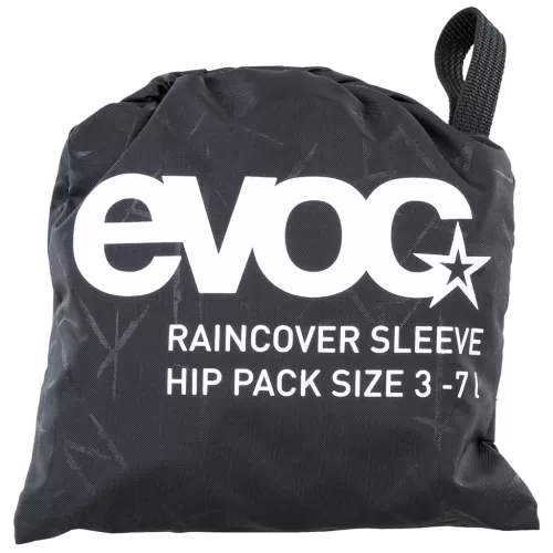 Evoc Raincover Sleeve Hip Pack 3-7L SCHWARZ