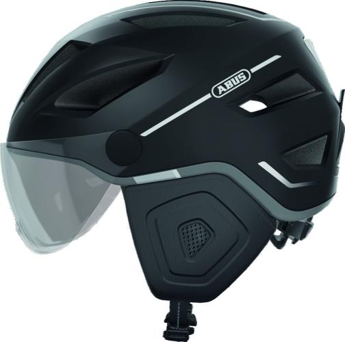 Einzelstück ABUS Pedelec 2.0 ACE Velohelm mit Visier - Velvet Black