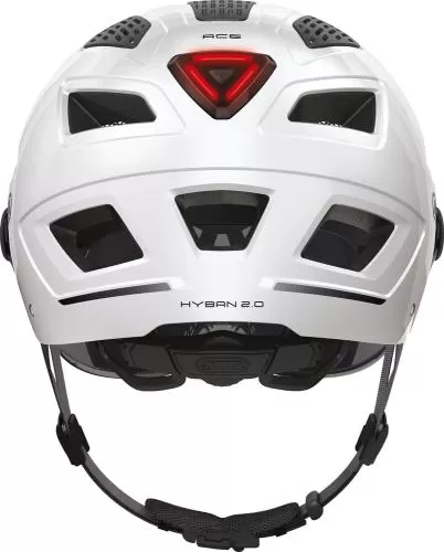 ABUS Hyban 2.0 ACE Bike Helmet - Polar White