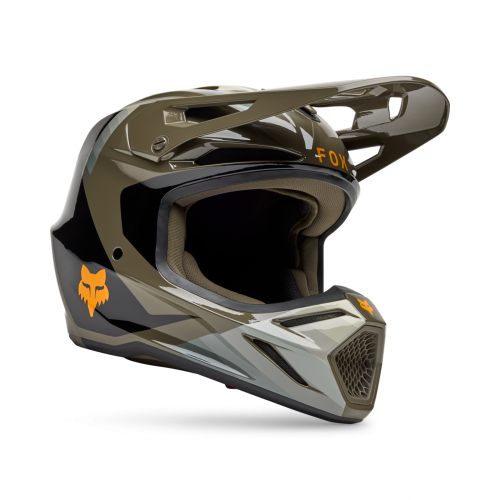 Fox Racing V3 Fade Helm - braun