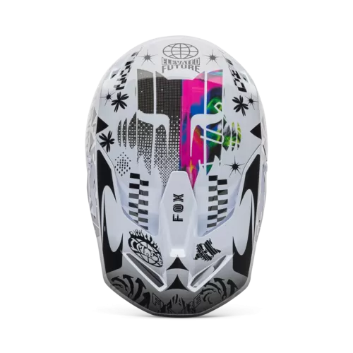 Fox Racing V1 Image Cosmo Helm WEISS