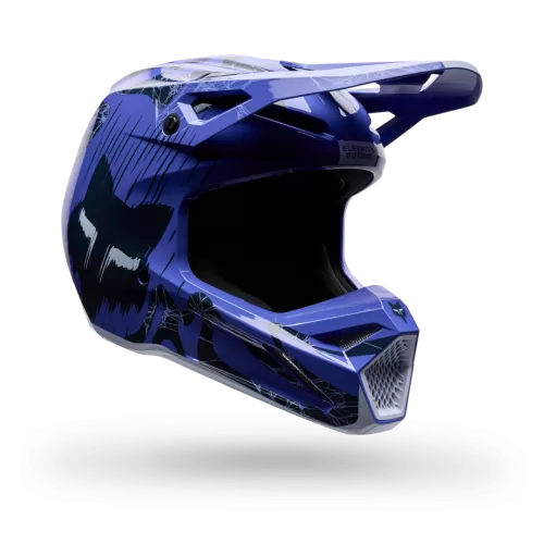 Fox Racing Yth V1 Diffuse SE Helm BLAU