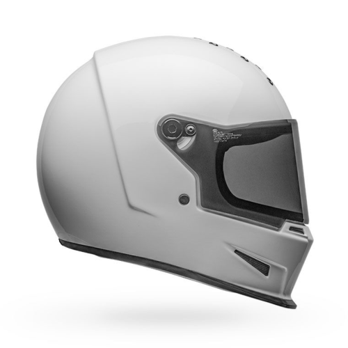 Bell Moto Eliminator Solid Integralhelm- weiss