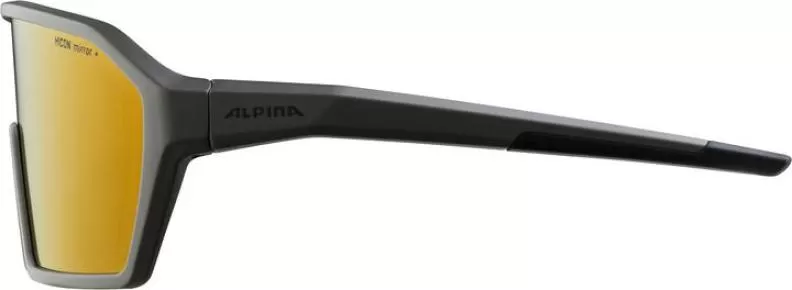 Alpina RAM Q-LITE Sonnenbrille - coffee-grey matt, gold mirror