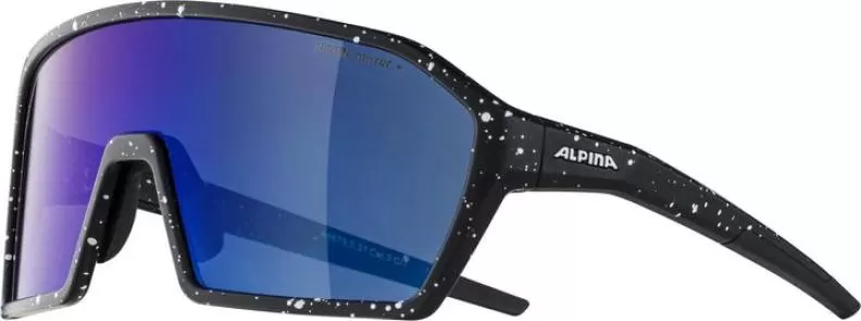 Alpina RAM Q-LITE Sonnenbrille - black-blur matt, blue mirror