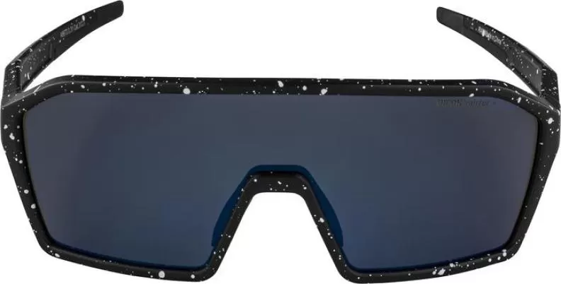 Alpina RAM Q-LITE Sonnenbrille - black-blur matt, blue mirror