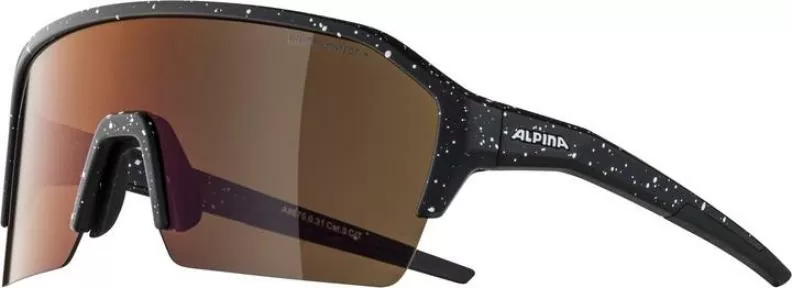 Alpina RAM HR Q-LITE Sonnenbrille - black-blur matt, red mirror