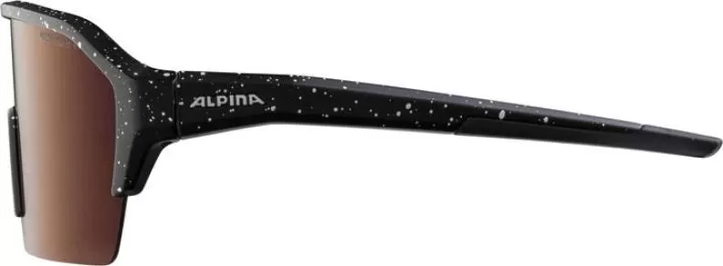 Alpina RAM HR Q-LITE Sonnenbrille - black-blur matt, red mirror