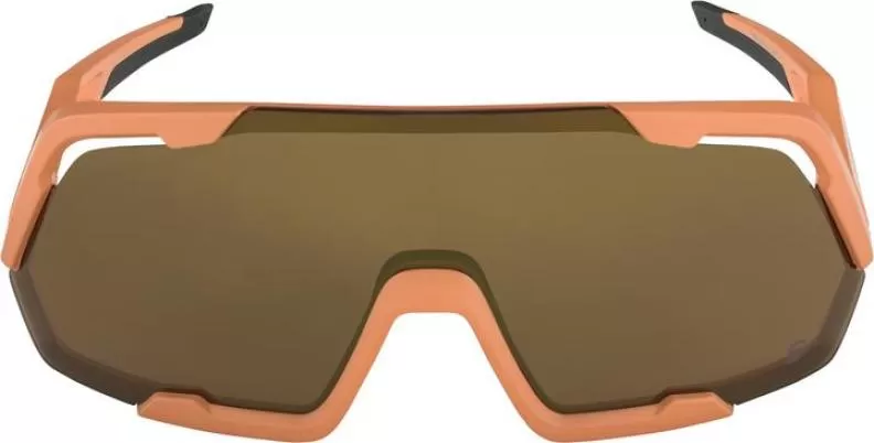 Alpina ROCKET Q-LITE Eyewear - peach matt, mirror pink