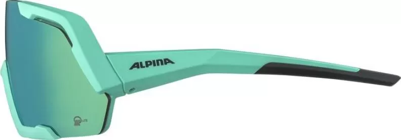 Alpina ROCKET Q-LITE Sonnenbrille - turquoise matt, mirror green