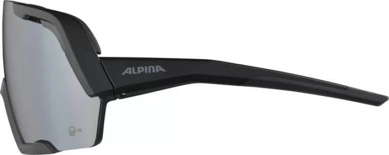 Alpina ROCKET BOLD Q-LITE Sonnenbrille - black matt, silver mirror
