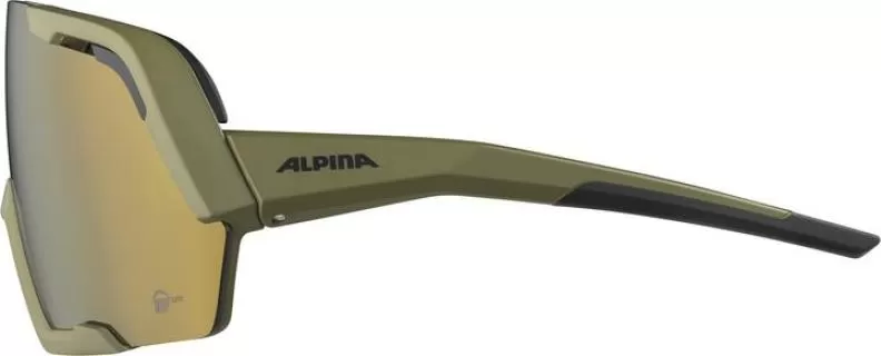 Alpina ROCKET BOLD Q-LITE Eyewear - olive matt, mirror bronce