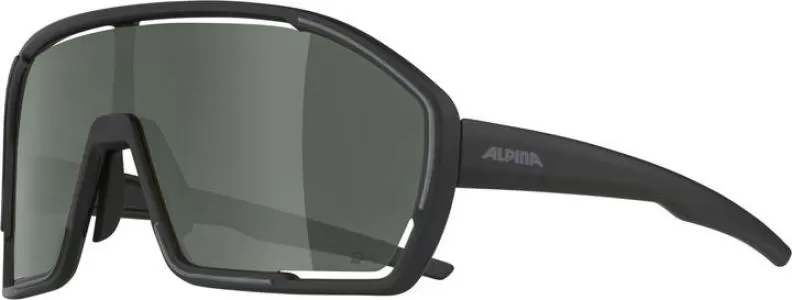 Alpina BONFIRE Q-LITE Eyewear - black matt, silver mirror