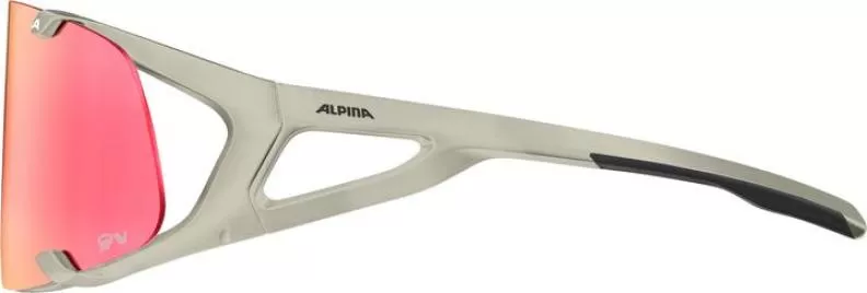 Alpina HAWKEYE QV Eyewear - cool-grey matt, Quattro/Varioflex rainbow mirror