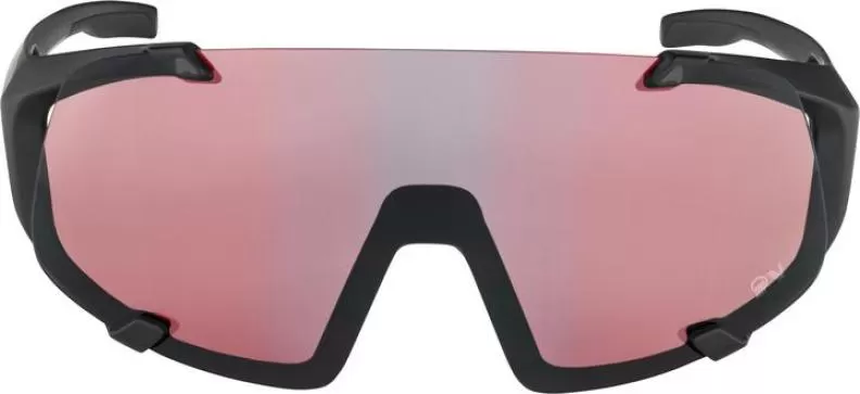 Alpina HAWKEYE QV Eyewear - black matt, Quattro/Varioflex rainbow mirror