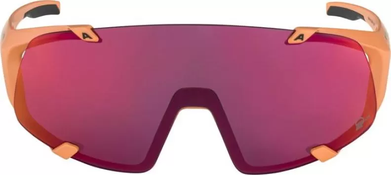 Alpina HAWKEYE S Q-LITE Eyewear - peach matt, pink mirror