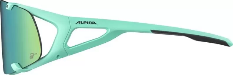 Alpina HAWKEYE S Q-LITE Eyewear - turquoise matt, green mirror