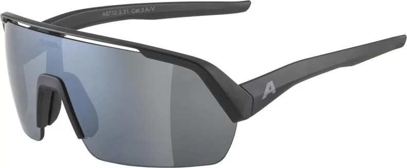 Alpina Turbo HR Eyewear - Black Matt, Black Mirror