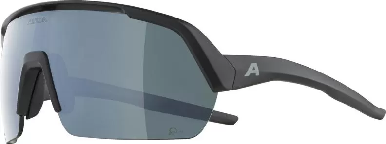 Alpina Turbo HR Q-Lite Eyewear - Black Matt, Silver Mirror