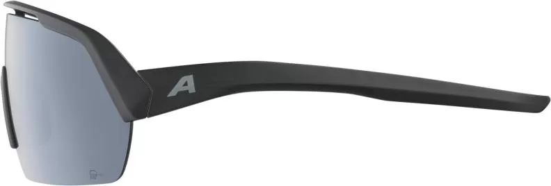Alpina Turbo HR Q-Lite Sonnenbrille - Black Matt, Silver Mirror