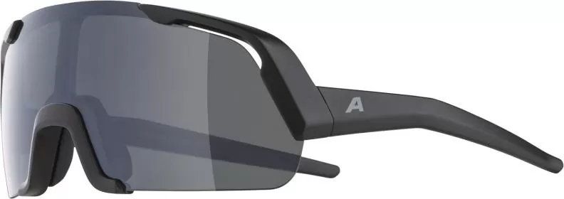 Alpina Rocket Junior Eyewear - Black Matt, Black Mirror