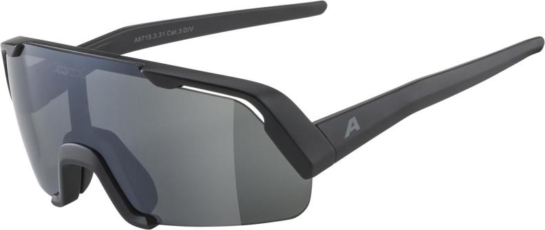 Alpina Rocket Junior Sonnenbrille - Black Matt, Black Mirror